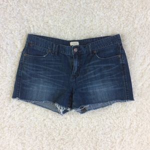 J. Crew Factory Denim Cutoff Jean Shorts Size 6